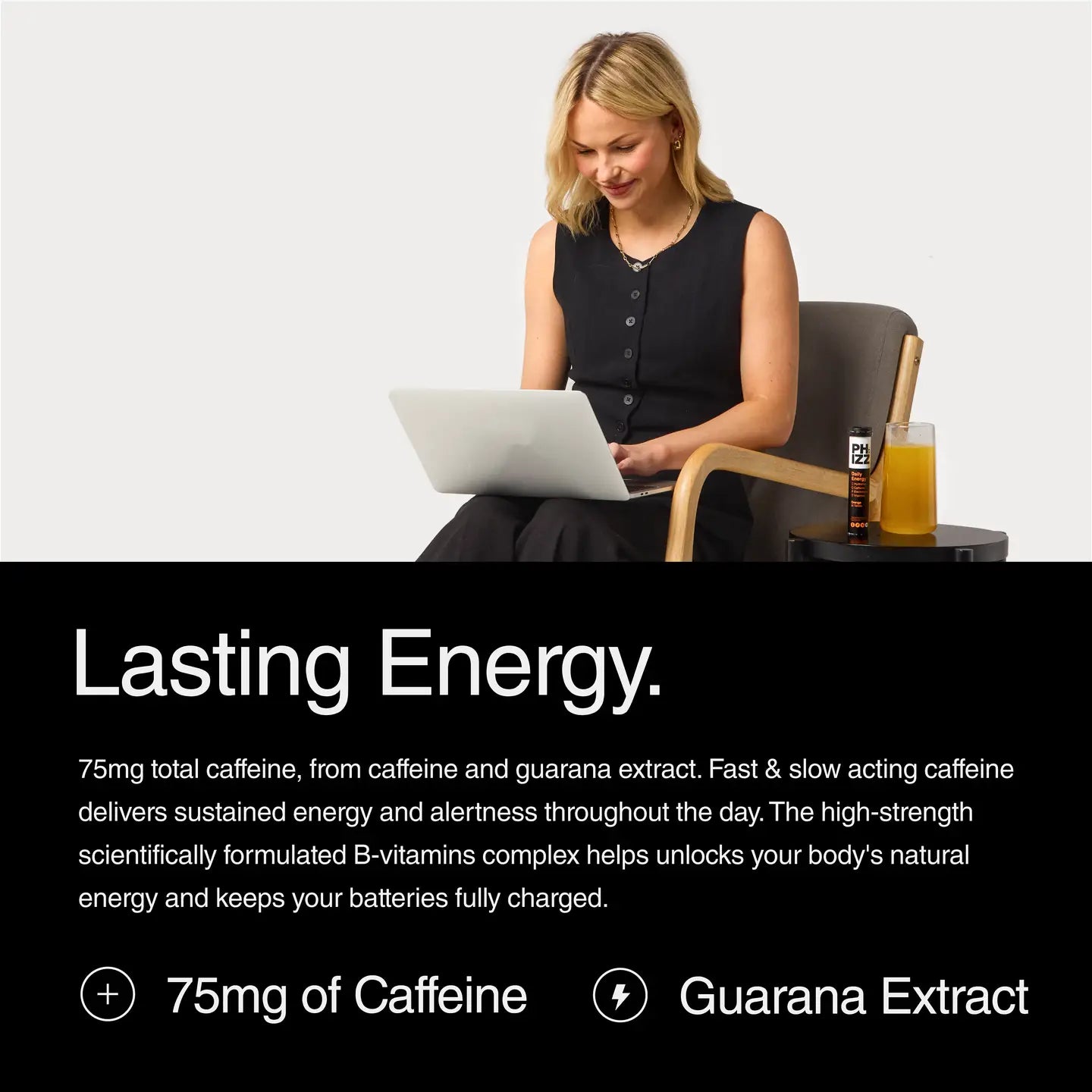 Phizz 20 Tablet 3-in-1 Effervescent - Daily Energy Orange